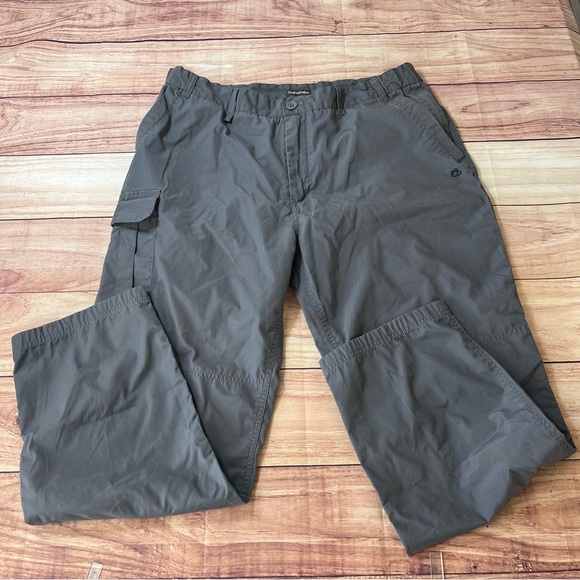 Craghopper Men's Kiwi‎ Classic Trousers Gray UPF Size 38x30 Hiking Repellent* - Picture 1 of 12